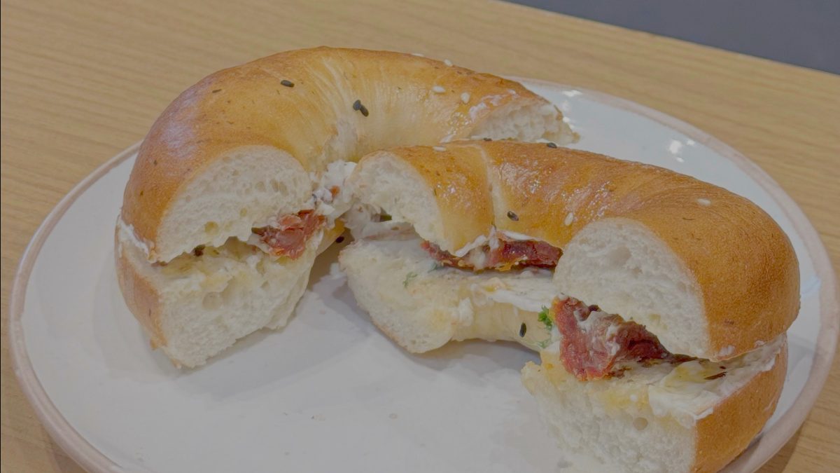 CAPERS AND SUNDRIED TOMATO BAGEL - Dine In